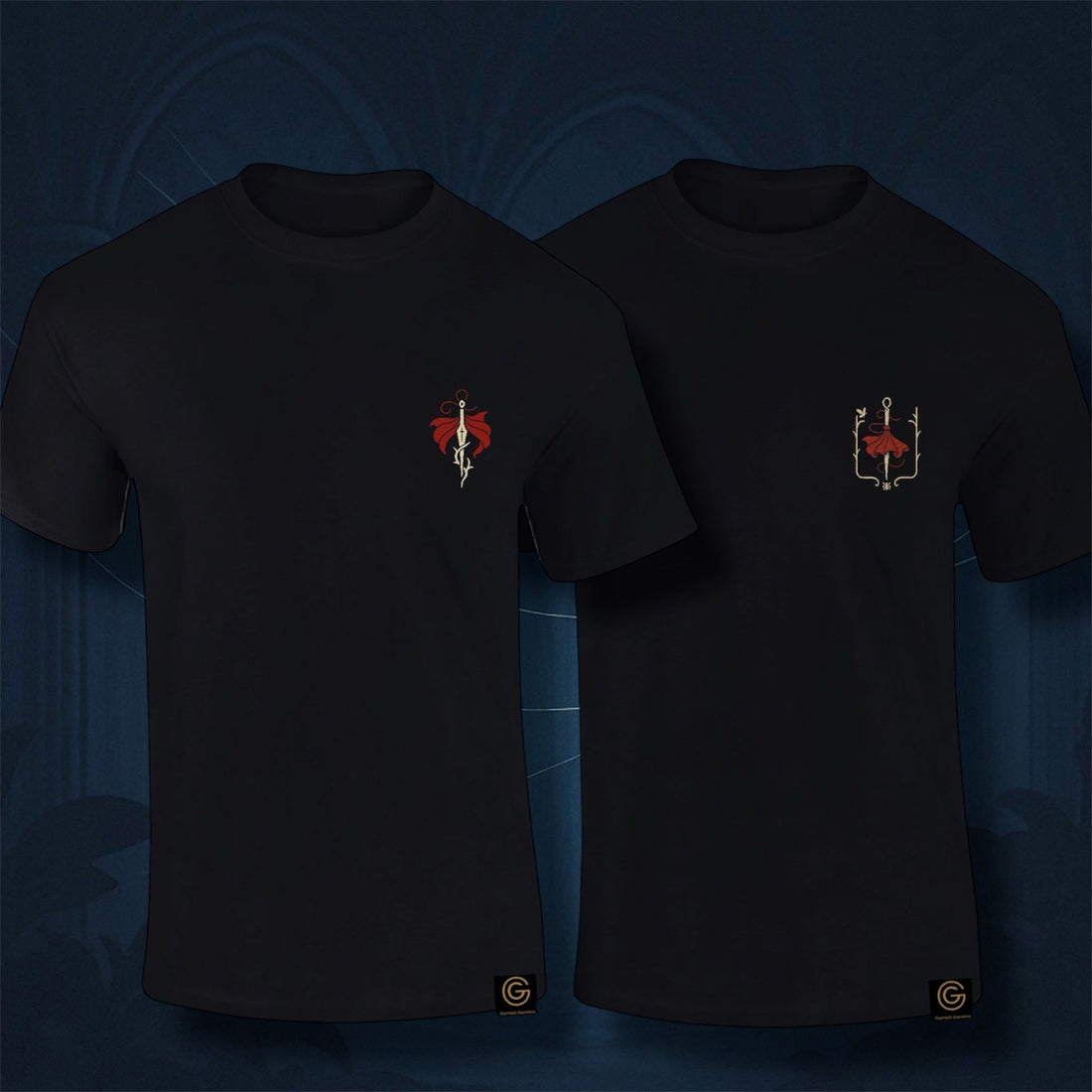 🎮 Threads of Grace: Two New Embroidered Tees for Indie Game Fans