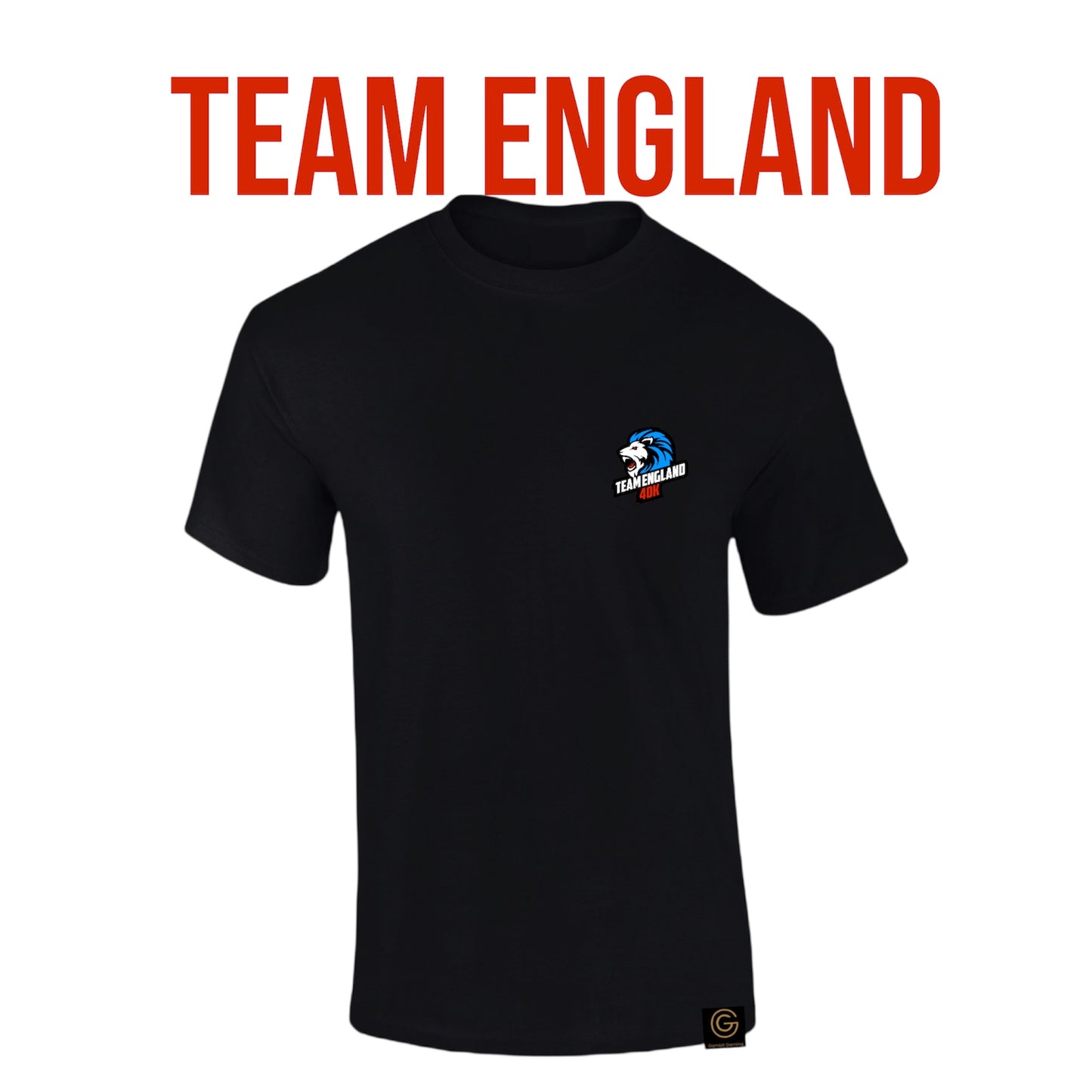 Team england 40k white tee