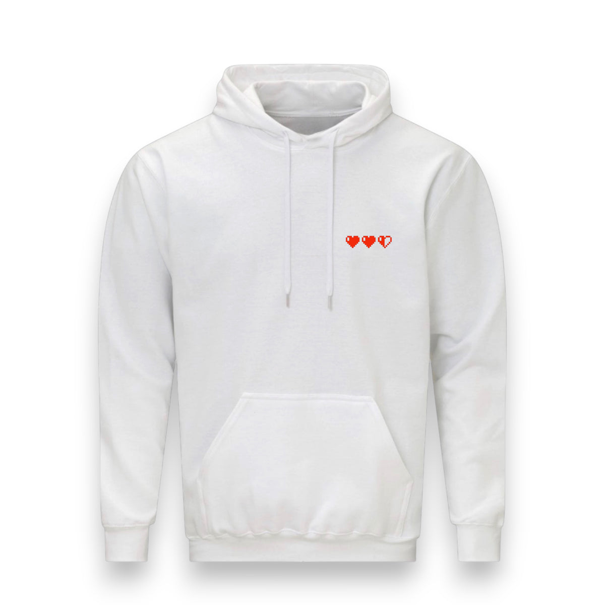 Hearts Hoodie Hoodie - White | Gambit Gaming