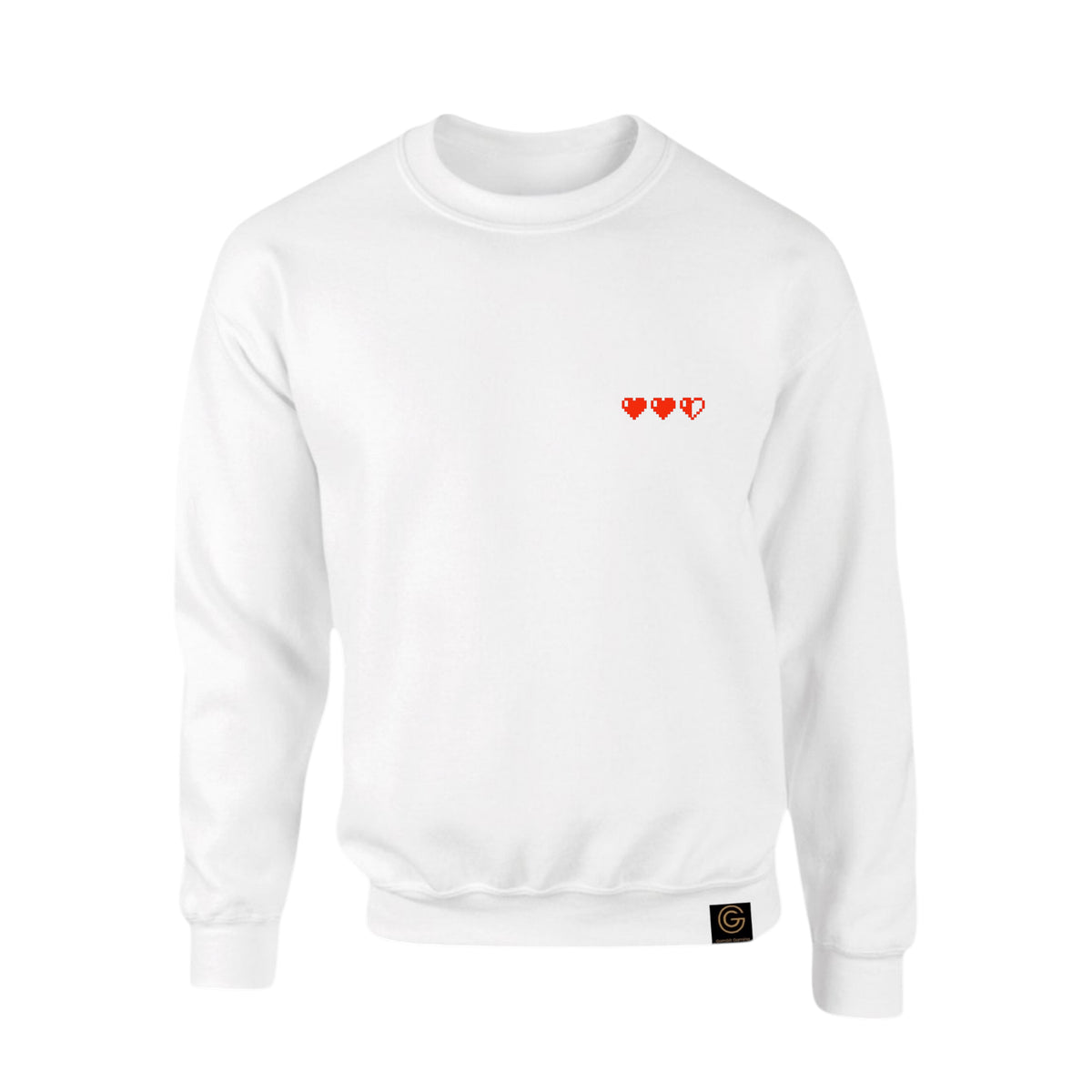 Hearts Sweater Sweater - White | Gambit Gaming